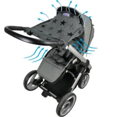 Dooky Cover Design Grey Stars -Babyproducten Winkel image 14437