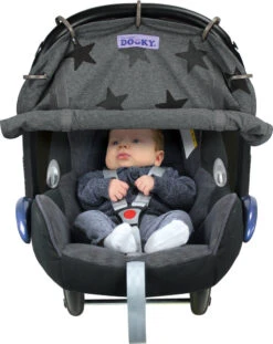 Dooky Cover Design Grey Stars -Babyproducten Winkel image 14438