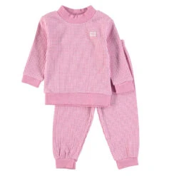 Feetje Pyjama Wafel Pink Melange