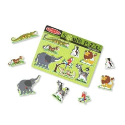 Melissa & Doug Geluidenpuzzel Dierentuindieren