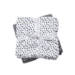 Done By Deer Wikkeldoek 2-pack Happy Dots Grey