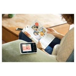 Alecto Babyfoon Met Camera En 3.5 Inch LCD Kleurenscherm Wit -Babyproducten Winkel image 28121