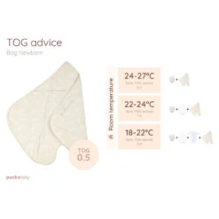Puckababy The Gogo Newborn Cotton Seashell Sand -Babyproducten Winkel image 31296