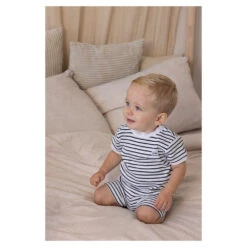 Feetje Pyjama Kort Summer Special Wafel Marine -Babyproducten Winkel image 32299