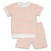 Feetje Pyjama Kort Summer Special Wafel Terra Pink -Babyproducten Winkel image 32333