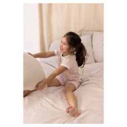 Feetje Pyjama Kort Summer Special Wafel Terra Pink -Babyproducten Winkel image 32338