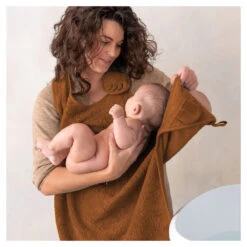 Nifty Handsfree Badcape Caramel -Babyproducten Winkel image 32707