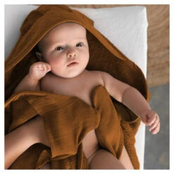 Nifty 2 In 1 Badcape Caramel -Babyproducten Winkel image 32741