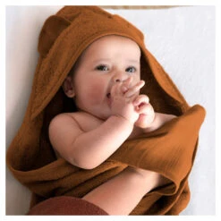 Nifty 2 In 1 Badcape Caramel -Babyproducten Winkel image 32744