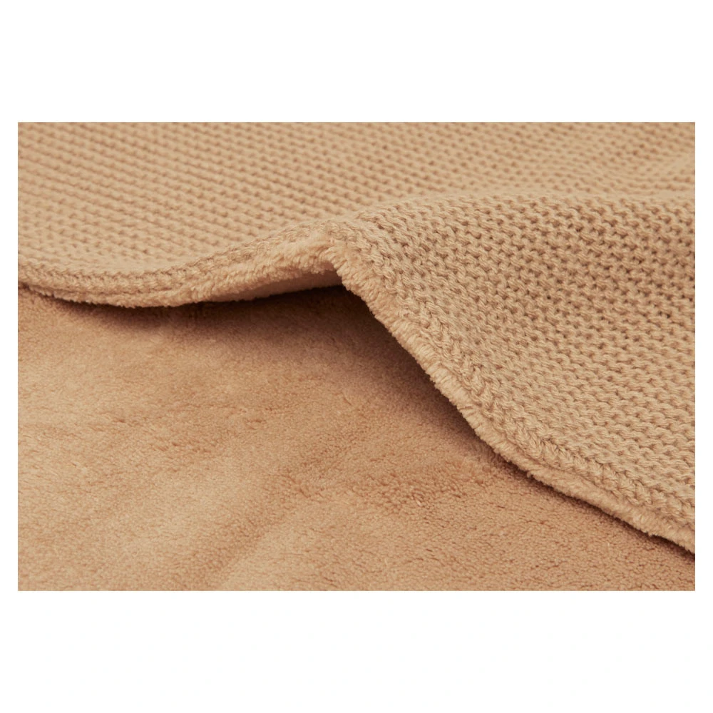Jollein Ledikantdeken Basic Knit Biscuit Fleece 100x150cm 4 Jollein Ledikantdeken Basic Knit Biscuit Fleece 100x150cm - Afbeelding 2