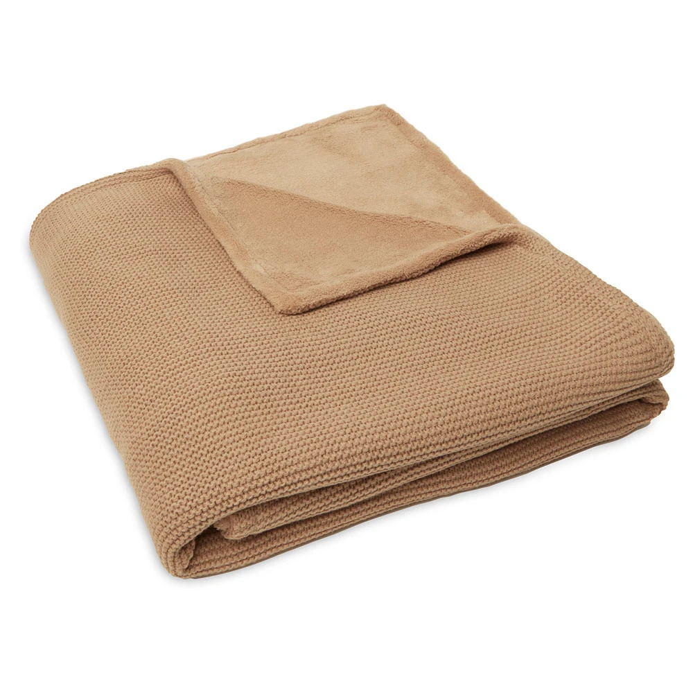 Jollein Ledikantdeken Basic Knit Biscuit Fleece 100x150cm 5 Jollein Ledikantdeken Basic Knit Biscuit Fleece 100x150cm - Afbeelding 3