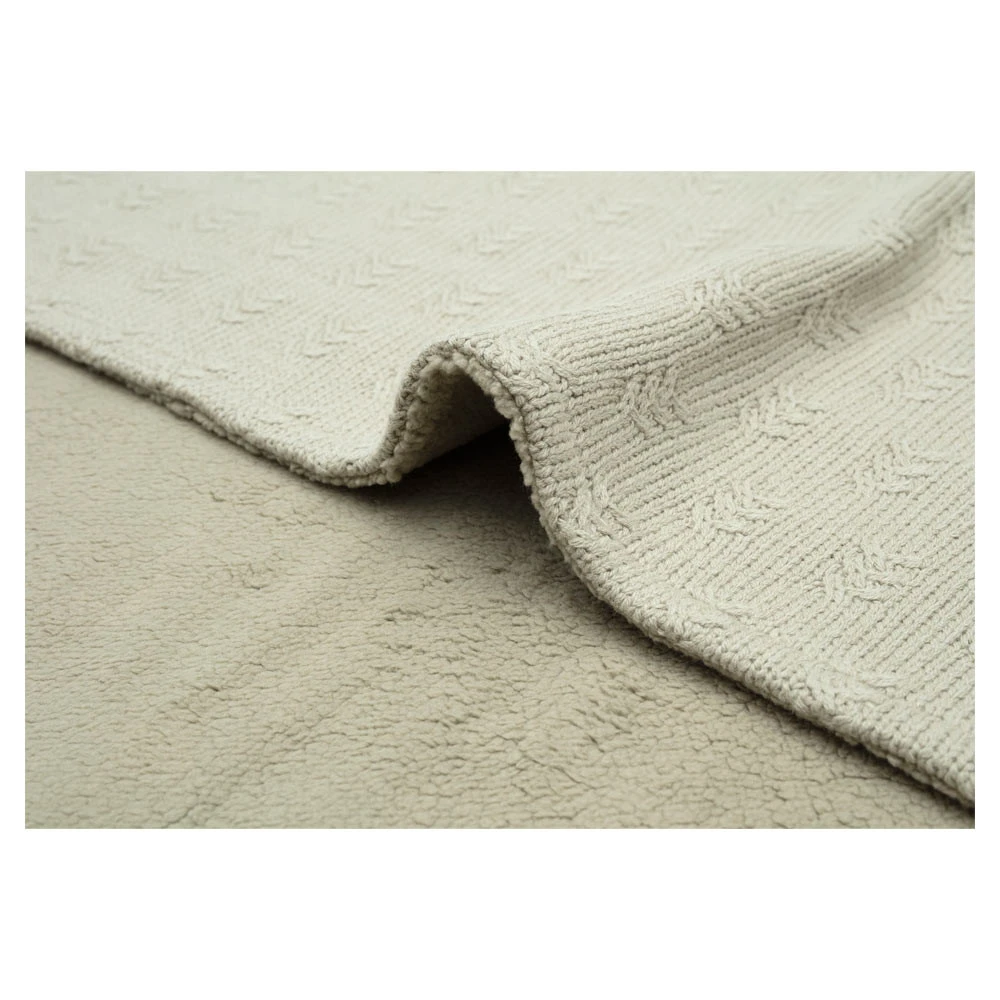 Jollein Ledikantdeken Grain Knit Olive Green Velvet 100x150 Cm 4 Jollein Ledikantdeken Grain Knit Olive Green Velvet 100x150 Cm - Afbeelding 2