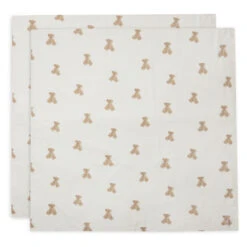 Jollein Hydrofiel Doek Large 115x115cm Teddy Bear 2 Stuks