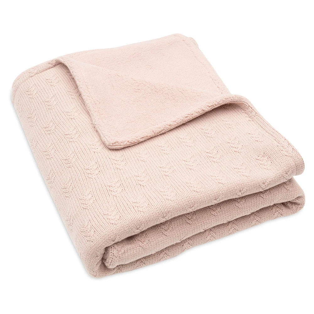 Jollein Ledikantdeken 100x150cm Grain Knit Wild Rose Velvet 5 Jollein Ledikantdeken 100x150cm Grain Knit Wild Rose Velvet - Afbeelding 3