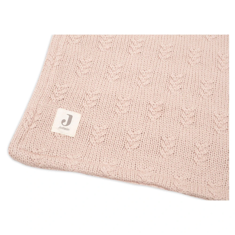 Jollein Ledikantdeken 100x150cm Grain Knit Wild Rose Velvet 6 Jollein Ledikantdeken 100x150cm Grain Knit Wild Rose Velvet - Afbeelding 4