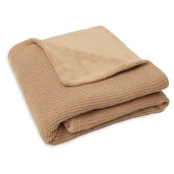 Jollein Wiegdeken 75x100cm Basic Knit Biscuit Fleece -Babyproducten Winkel image 33493