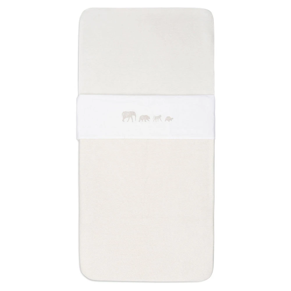 Jollein Ledikantlaken 120x150cm Animals Nougat 3 Jollein Ledikantlaken 120x150cm Animals Nougat