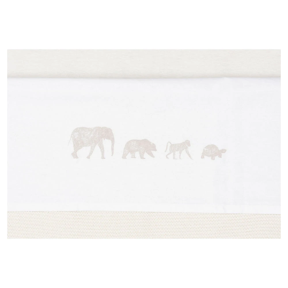 Jollein Ledikantlaken 120x150cm Animals Nougat 5 Jollein Ledikantlaken 120x150cm Animals Nougat - Afbeelding 3