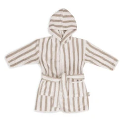 Jollein Badjas 3 - 4 Jaar Stripe Terry Olive Green