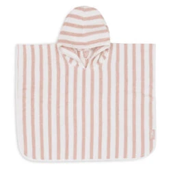 Jollein Badponcho Stripe Terry Wild Rose