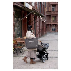 LÄSSIG Laessig Greenlabel Katoenen Statement Shopper Anthracite -Babyproducten Winkel image 35887