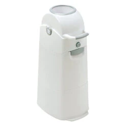 Diaper Champ Medium Luieremmer Wit/Zilver