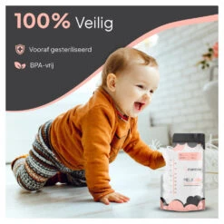 Mammie Moedermelk Bewaarzakjes - 100 Stuks - 300 Ml - BPA Vrij -Babyproducten Winkel image 36291