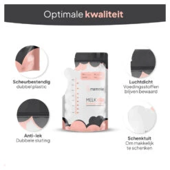 Mammie Moedermelk Bewaarzakjes - 25 Stuks - 300 Ml - BPA Vrij -Babyproducten Winkel image 36304