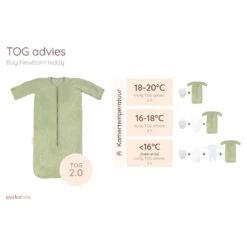 Puckababy The Bag Newborn 0-6 Months 70 Cm Teddy Olive -Babyproducten Winkel image 37176