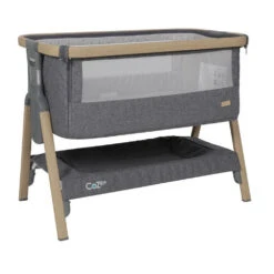 Tutti Bambini CoZee Bedside Crib Oak Charcoal